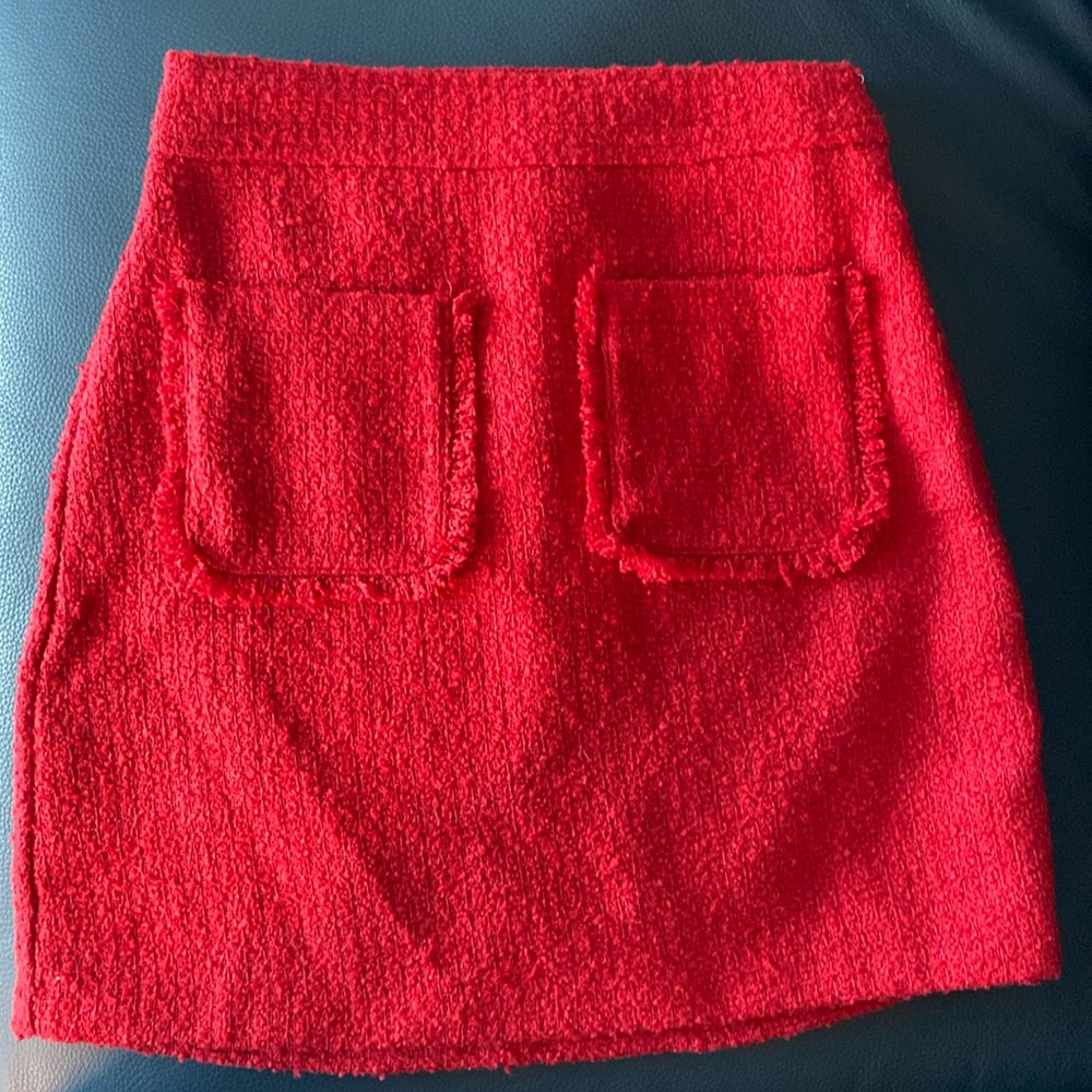Textured Tweed Skirt